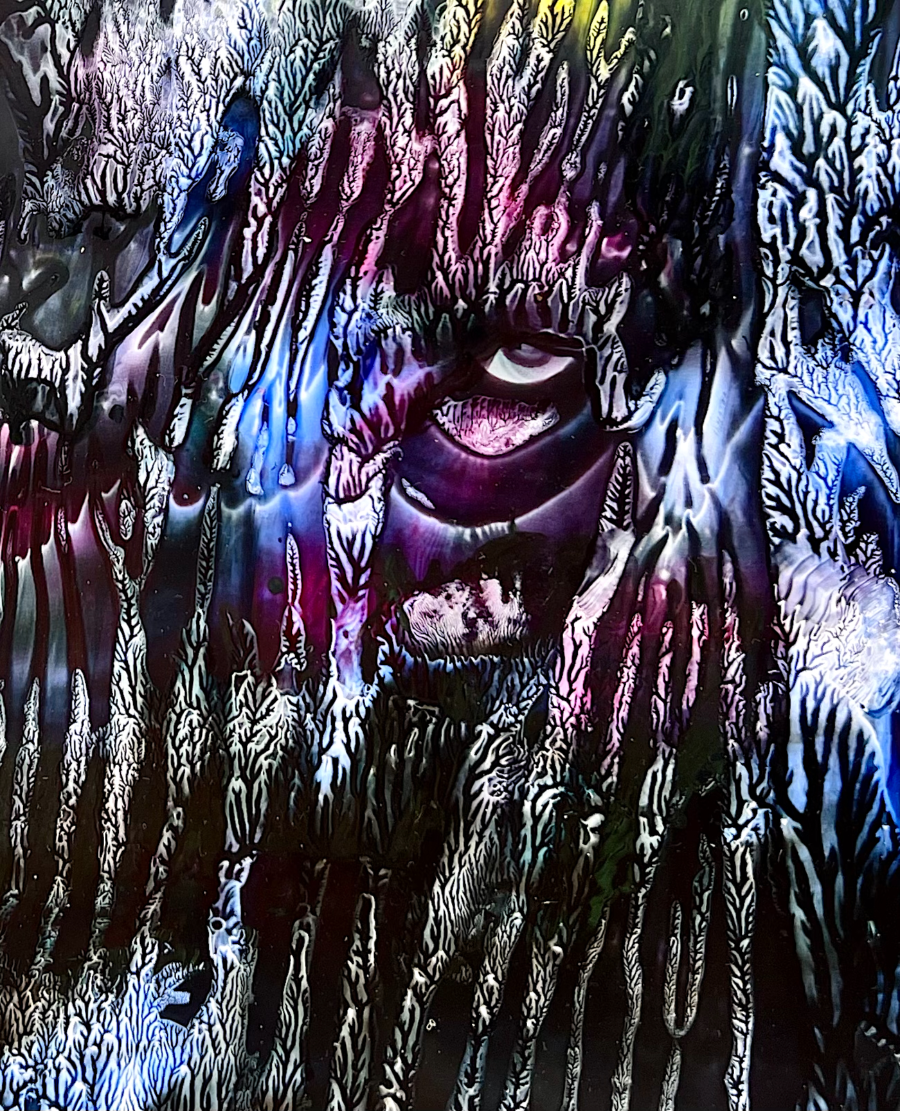 Kağıt Üzerine Akrilik Boya 50x30 cm Göz 2021